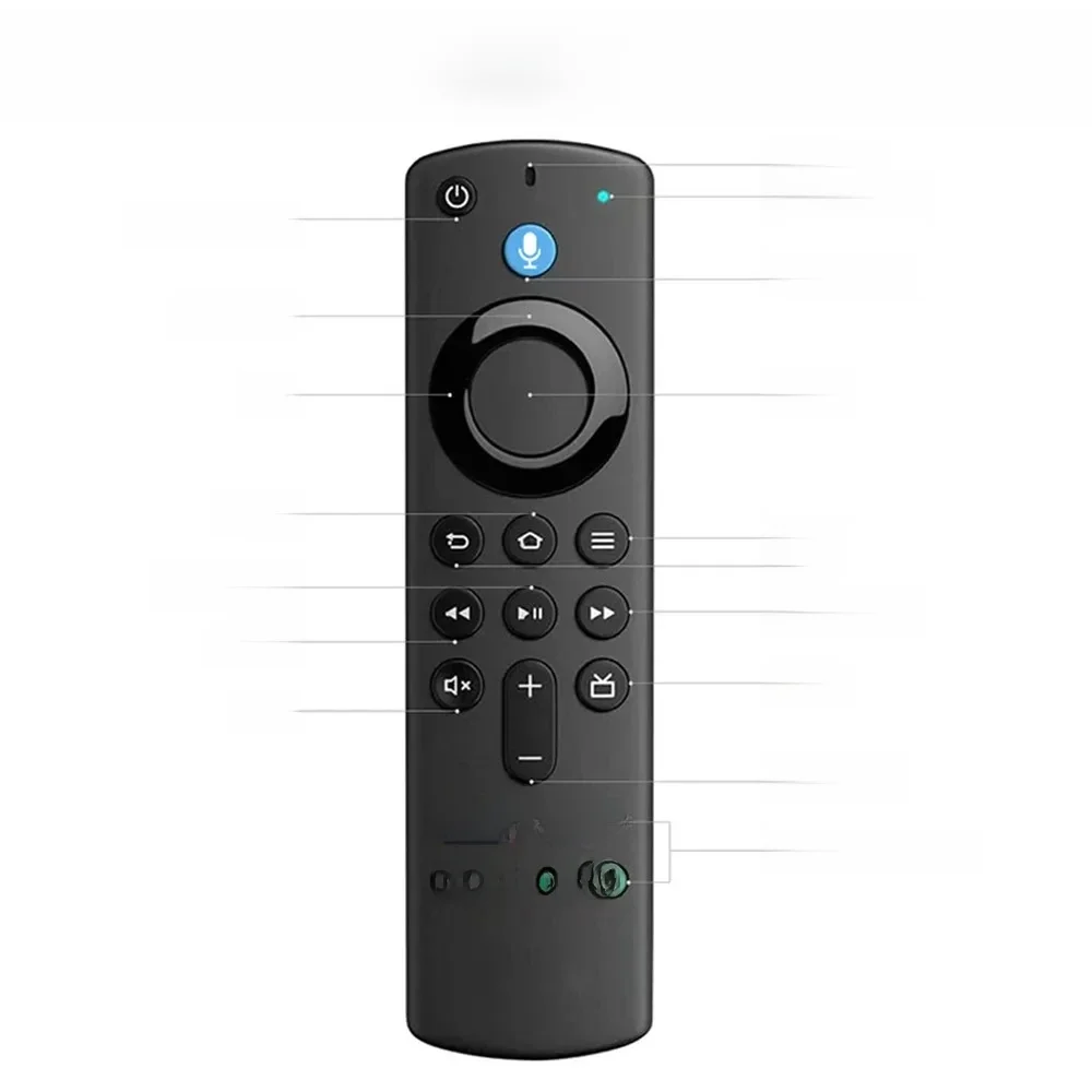 Télécommande de remplacement vocale L5B83G, Compatible avec Fire TV Stick 2e/3e/4k Fire TV 3e génération pour Amazon Fire TV