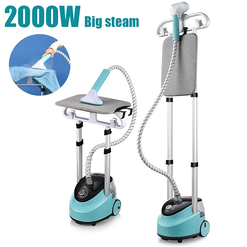 Vaporizador de ropa eléctrico, 11 engranajes, máquina de planchar a vapor plana de mano ajustable, generador para colgar ropa Vertical, cepillo de limpieza