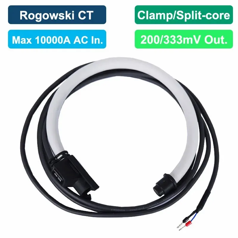 

Acrel BR-90 3pcs Rogowski Coil for 1set In AC1000A Out 200/333mV current Transducer For Large Diameter Cable and Small Space
