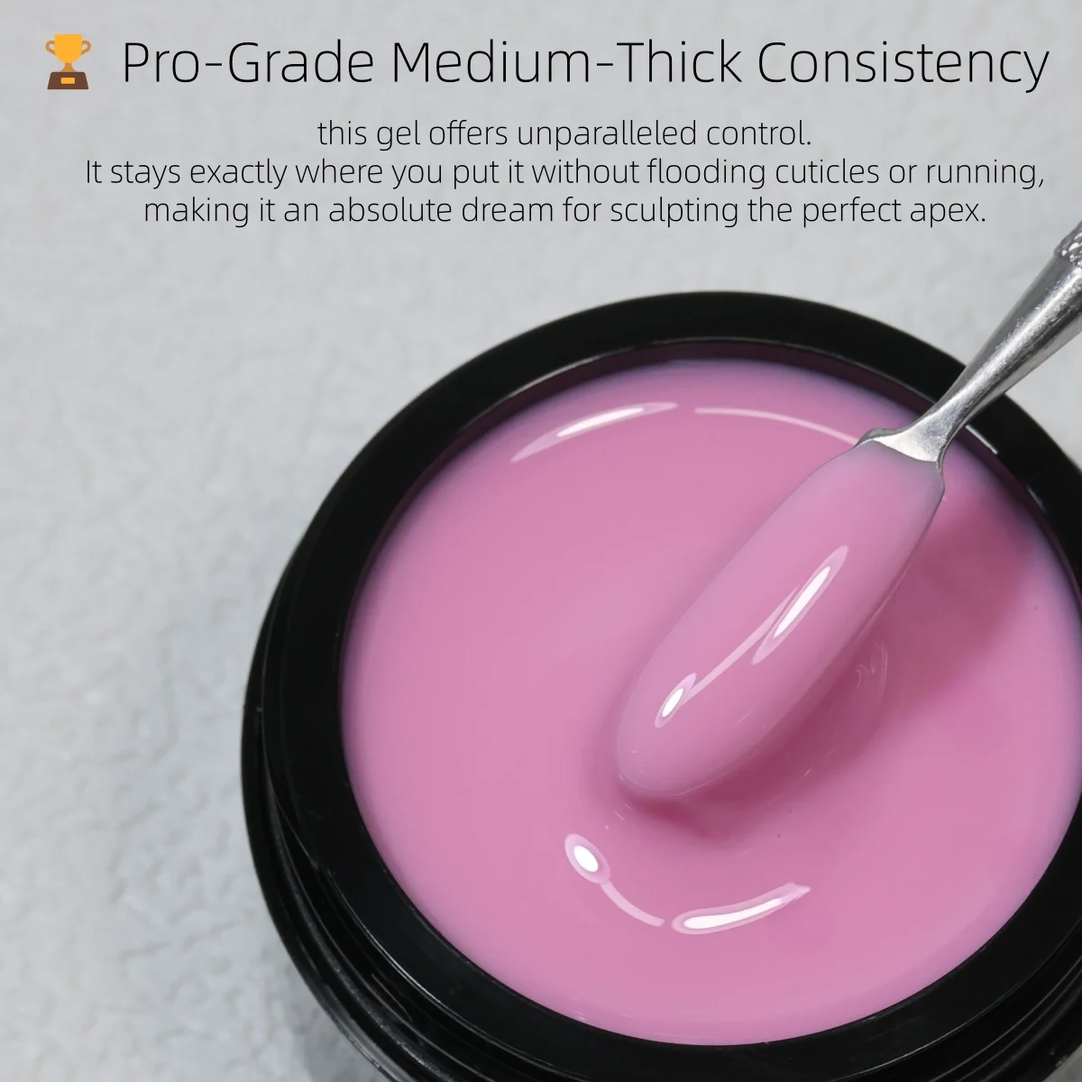 MSHARE 50ml TPO-freies Bubblegum Pink Builder Nagelgel Max Control Hartgel Nagelverlängerung Dickflüssiges UV LED Modelliergel – Detail 6