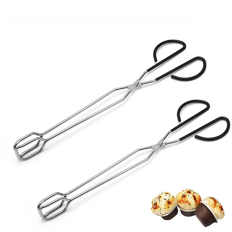 Pinces à ciseaux pour Barbecue, pinces à aliments grillés, outils de BBQ, ciseaux à long manche, pince à pain rôti, pinces de cuisson de cuisine, accessoires de BBQ