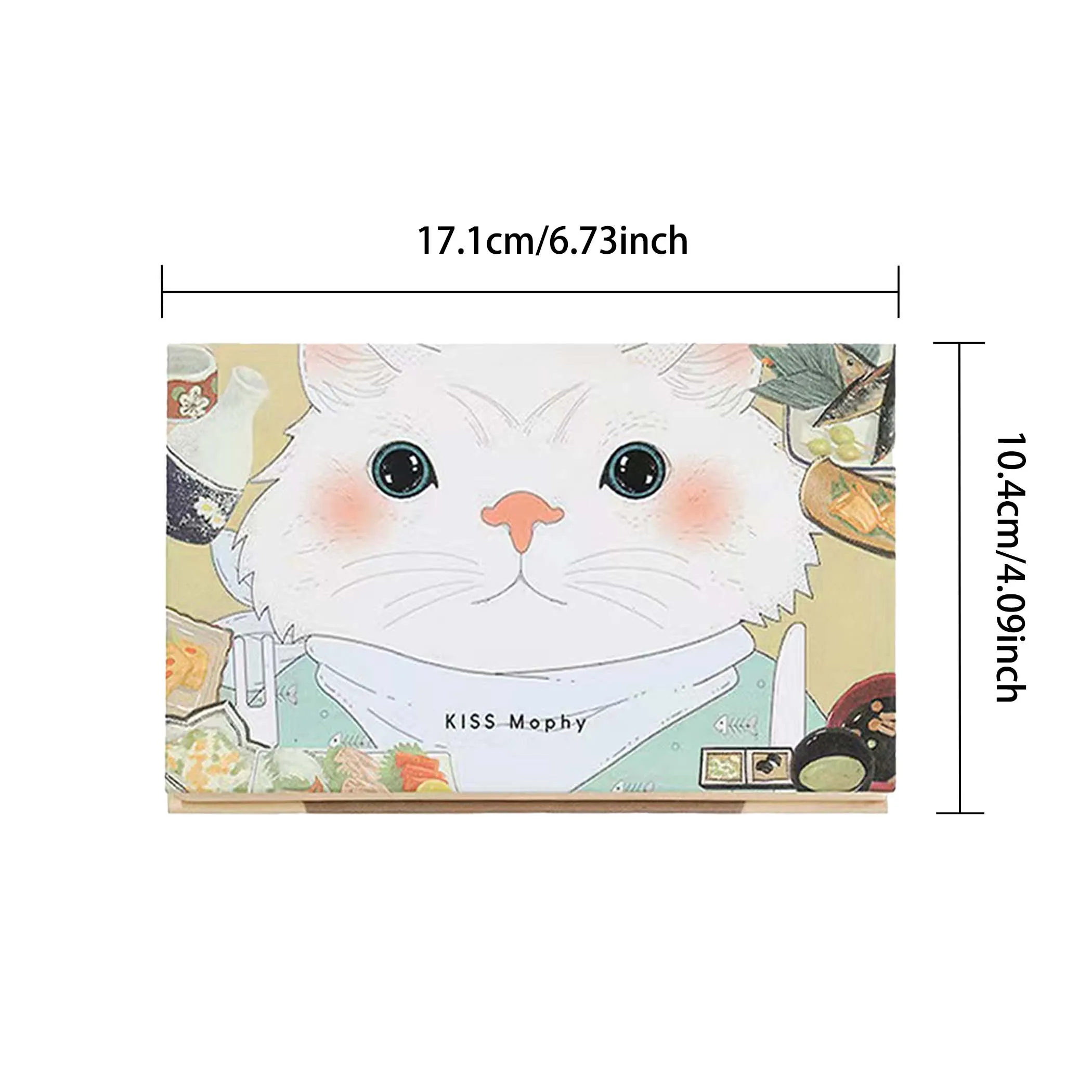 Tavolozza di ombretti per gatti a 18 colori, opaca perlescente accessibile, progettata per principianti e studenti, facile da creare occhi affascinanti