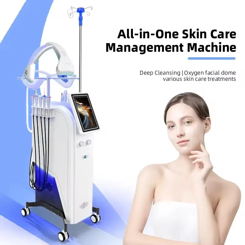 Multifunctional 11 in 1 Aesthetics Skin Cleaning Oxygen Facial Skin Rejuvenation Acne Treatment Hydro Dermabrasion Spa Machine