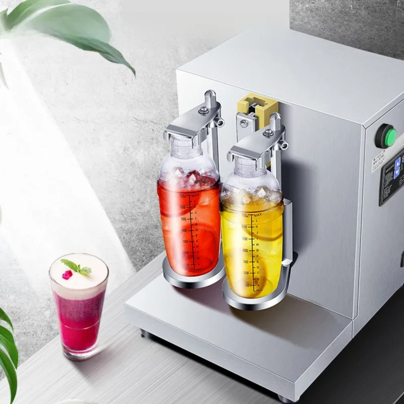 PBOBP Top Supplier Double-cup Milk Tea Shaker/Bubble Tea Shaker Juice Machine/Double Orange Lemon Shaking Machine