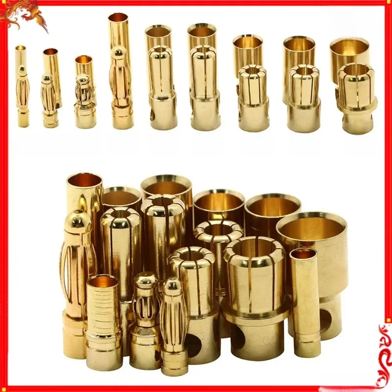 Connecteur de batteries ESC Lipo Rc, 20 pièces/lot, 2.0mm, 3.0mm, 3.5mm, 4.0mm, 5.5mm, 6.0mm, 8.0mm, 10 paires