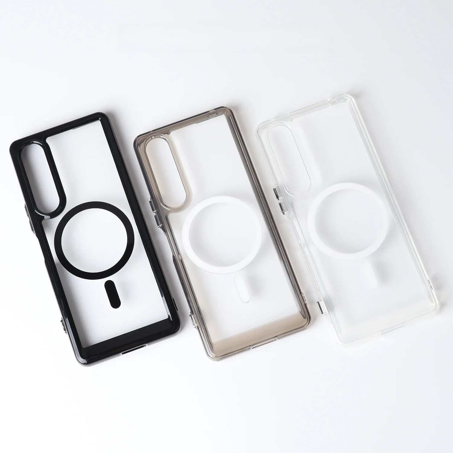 Etui magnetyczne do Sony Xperia 1 V 1VI Odporne na wstrząsy przezroczyste etui do bezprzewodowego ładowania Magsafe — zdjęcie produktu 7
