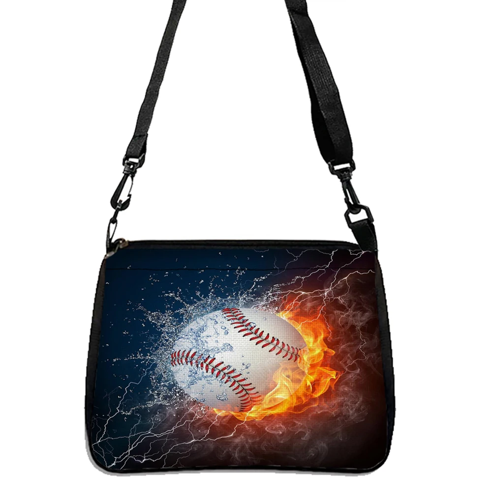 Sports Baseball Double-sided Printed Shoulder Bag, Crossbody Bag, Daily Shopping Bag