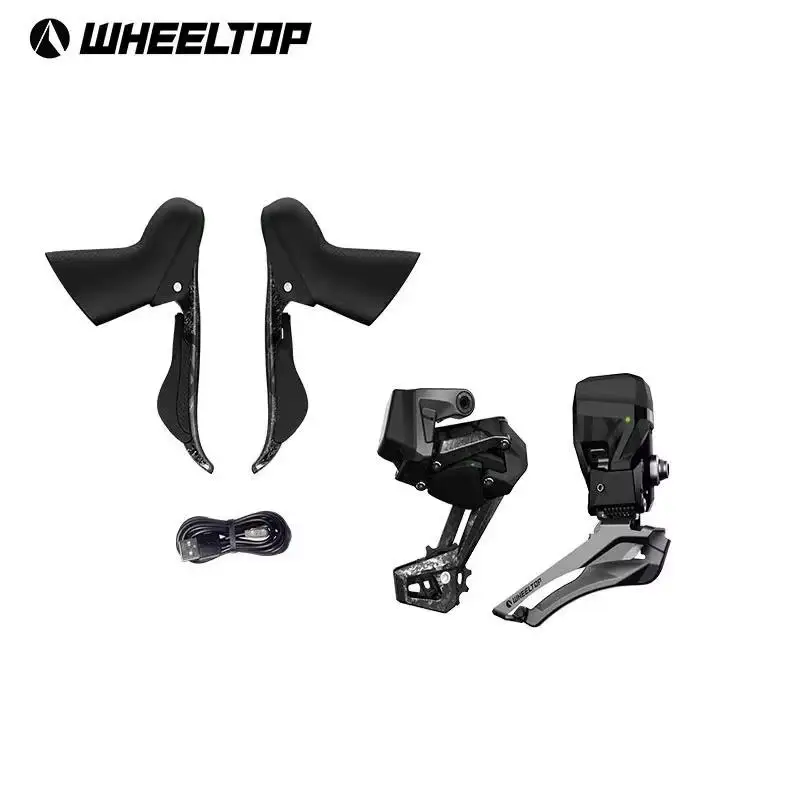 WheelTop EDS-TX Grupo Eletrônico Sem Fio 7-14v Freio de Aro de Velocidade Manete de Carbono Estoque Brasil NF-e
