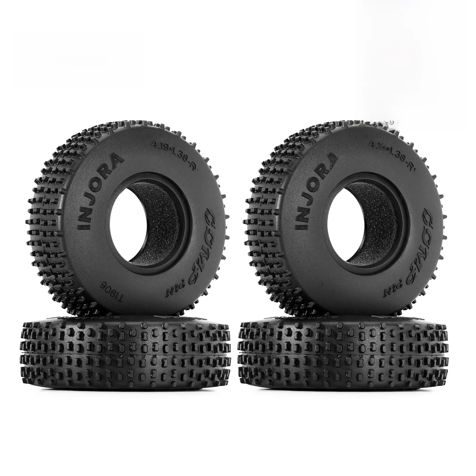 INJORA 1.9 "Comp broches pneu 106*35mm pour 1/10 RC chenille Rock Buggy TRX4 SCX10 Pro Capra Gen8 VS4-10 (T1906)