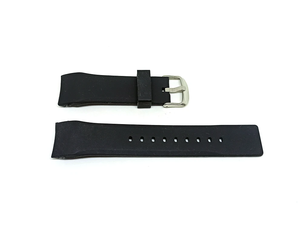 Mido M0264173705100 Ocean Star Captain - Fits with 22mm Black Rubber Silicone Curved End Replacement Watch Band Strap