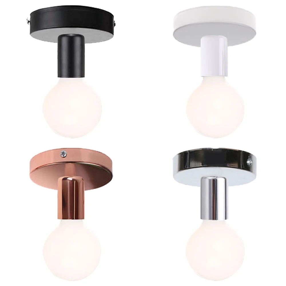 

Vintage Simple Ceiling Light Retro Industrial Metal E27 Ceiling Lamp for Home Dining Living Room Bedroom Indoor Lighting Fixture