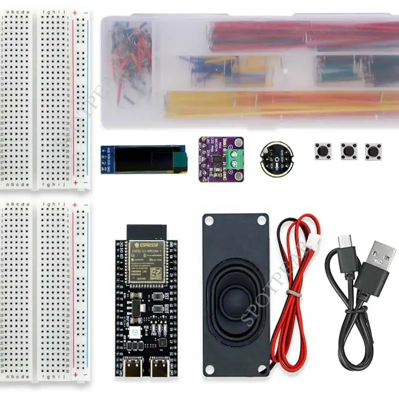 DeepsSeek XiaoZhi AI Voice Chat ESP32-S3 Breadboard-DIY-Kit N16R8 WROOM-1-N16R8 DevKitC-1 Development Board