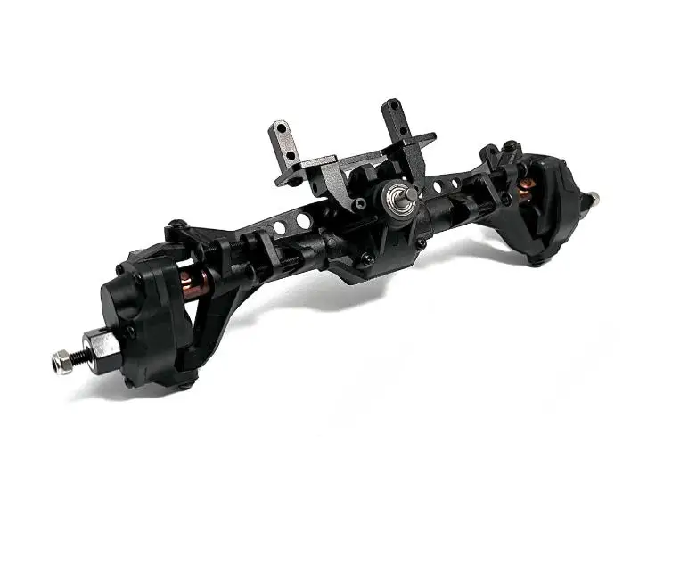 D1RC 1/10 Rainforest Crawler Mid-Mount Axle Set Nylon Portal S2 Tool Steel CVD Stainless Steel Steering Links Steel Cut Gears