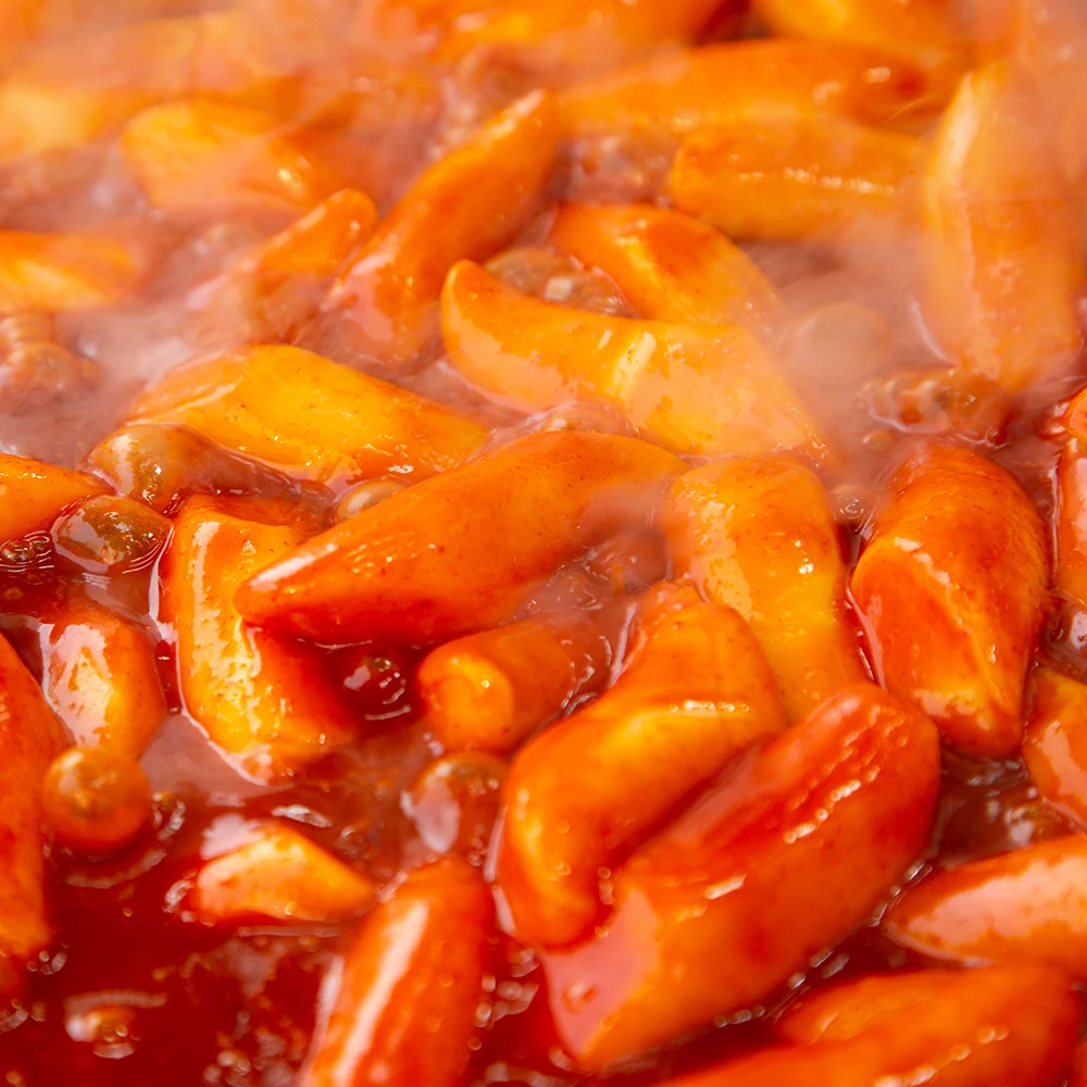 Gran capacidad, 5 paquetes de Tteokbokki, rábano que calienta la boca, Tteokbokki, sabor picante/bolsa, 230g, 5 paquetes