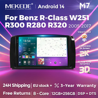 MEKEDE Car Radio For Mercedes Benz R-Class W251 2006-2012 R280 R300 R320 R350 R500 R500 AMG Android Touch Screen 2 Din Head Unit
