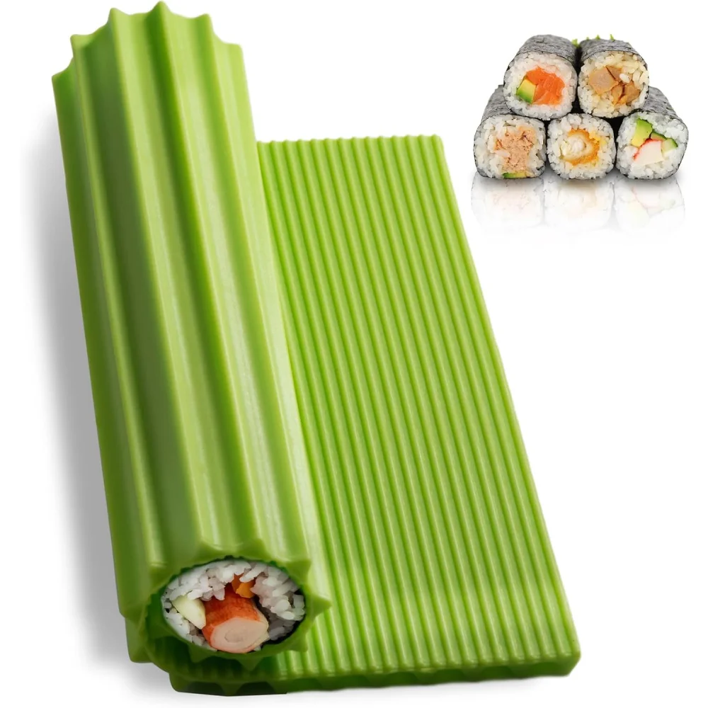 Hoogwaardige siliconen mat voor het maken van sushi, keuken sushi rolmat, sushi rolmat voor beginners, sushi kinderen, non-stick Japans - afbeelding 2