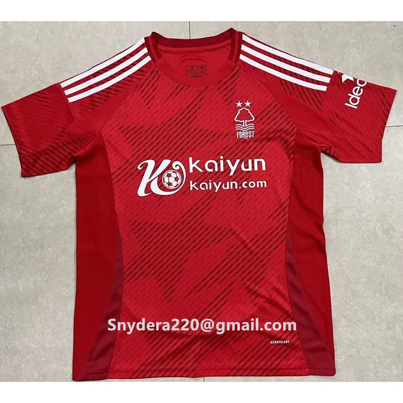 2024/25 Forest Home Rojo Ropa de secado rápido Entrenamiento Nottingham Camisas