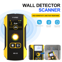 FNIRSI WD-02 Wall Detector Stud Finder New Design Positioning Hole TFT Display AC Live Cable Wires Metal Wood Stud Wall Scanner