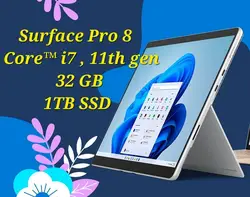 HIGH QUALITY Surface Pro 8 2 in 1 Laptop 3GHz 64gb 1TB Win11Home 13inch