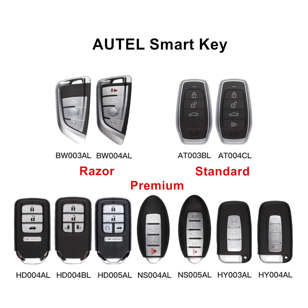 1pc Universal Multiple-models AUTEL MaxiIM KM100 IKEY Series Smart Remote Car Keys for BMW/HONDA/NISSAN/Hyundai