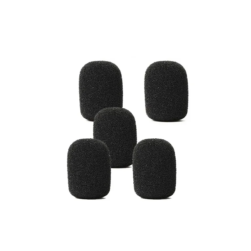 5 pièces petites housses de Mini Microphone en mousse pour casque Microphone housse de micro pour Protection de casque pour Microphones Lavalier