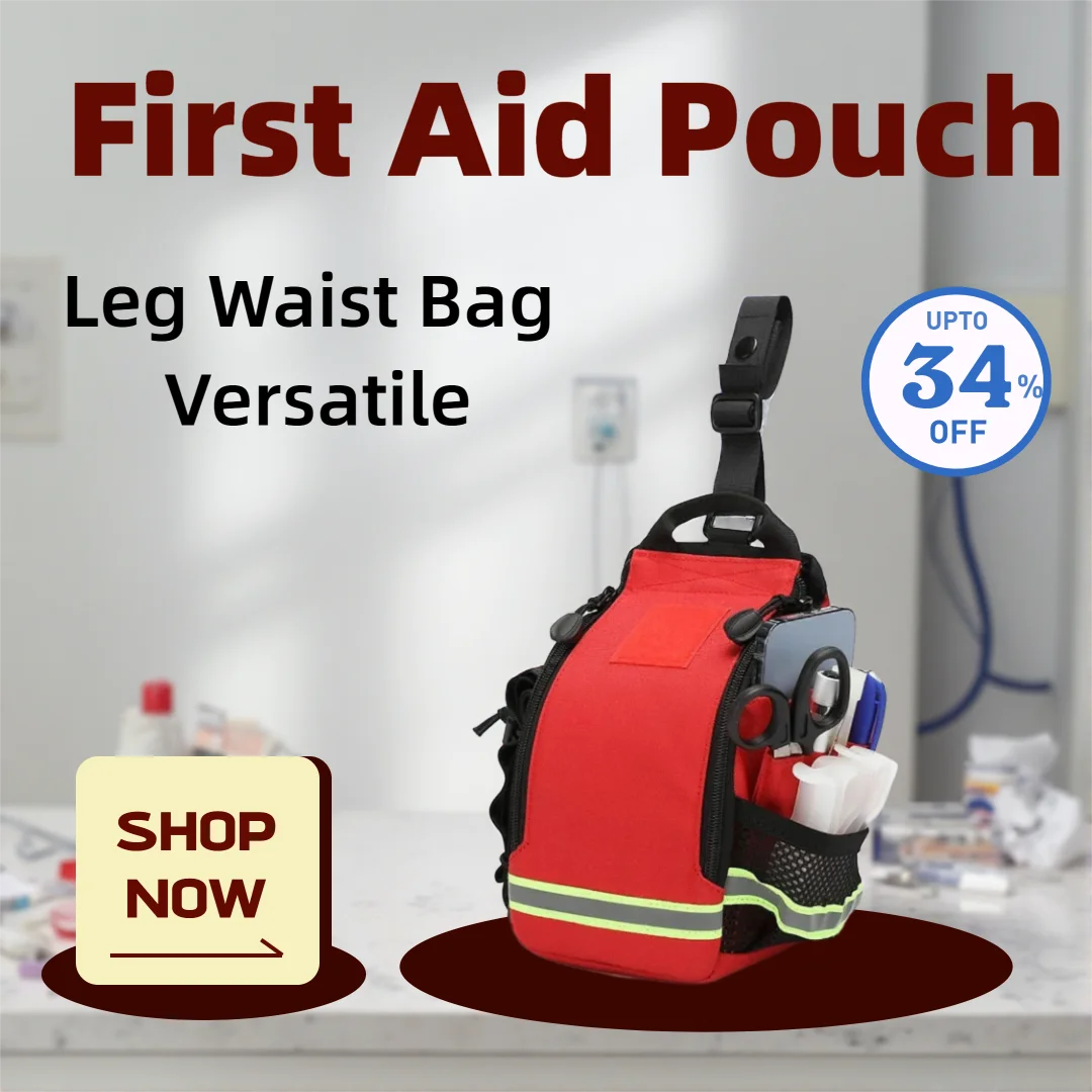 

Аптечка первой помощи, поясная сумка для хранения медикаментов, пустая компактная поясная сумка-органайзер для выживания на природе, карман для лекарств