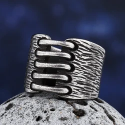 Stainless Steel Viking Simple Ring Vintage Hammer Retro Punk Classic Ring Male Finger Love Jewelry for Man Gift Wholesale OSR291