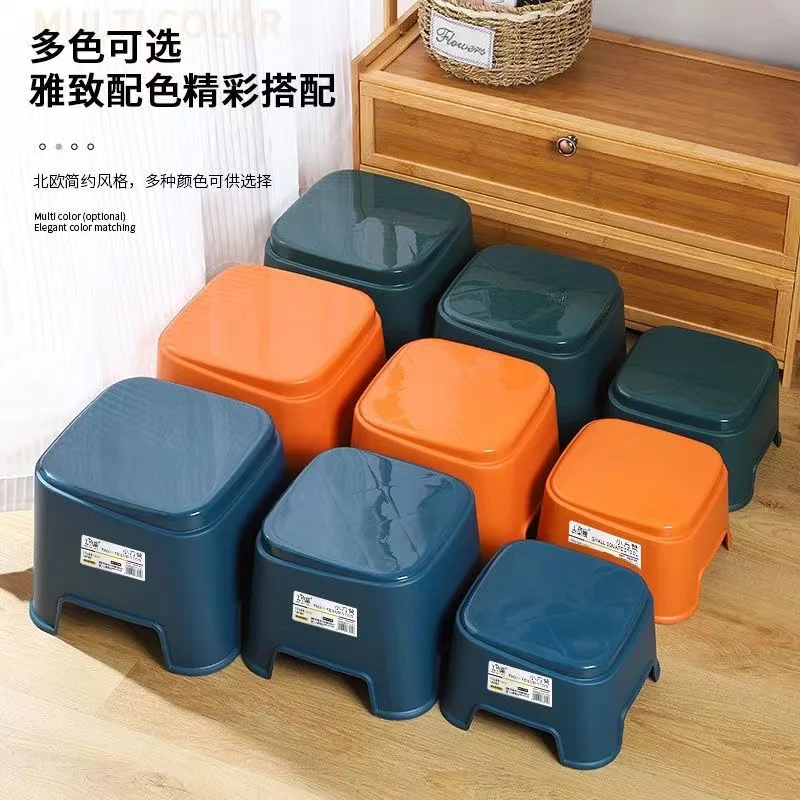 2025Plastic small stool household stacking thickened