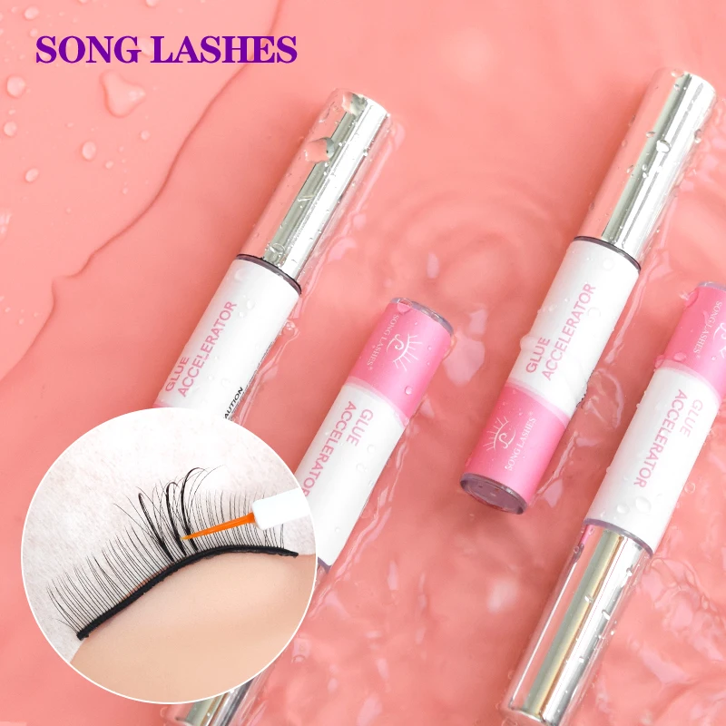 

Song Lashes Glue AcceleratorI Eyelash Extensions Speed Up Glue Drying Prevent The Glue From Spreading Built-in Brush Head Design