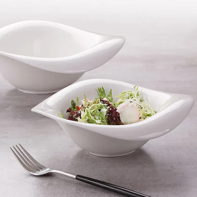 8 / 10 inch Essen Teller Set weiß Bone China festliche Salats ch üsseln Abendessen Set Tablett für