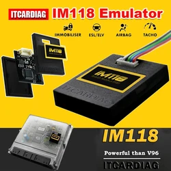 ITCARDIAG IM118 Emulator Universal IMMO Off Immobilizer ESL ELV Airbag Tacho narzędzie diagnostyczne aktualizacja V96 SQU OF68 OF80 OF96