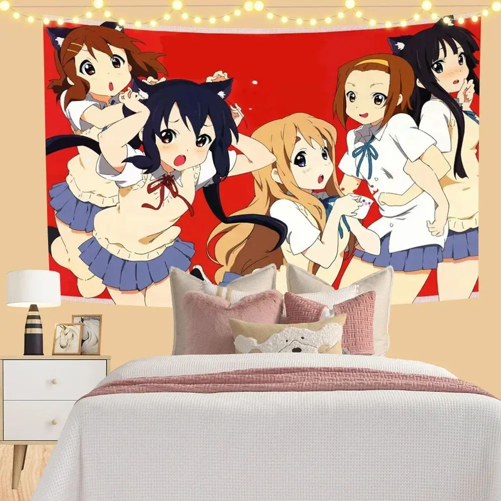 

Kawaii Anime Tapestry Pink Wall Hanging Decor for Bedroom Dorm Party or Photoshoot Cute Girl Aesthetic Child Room Background