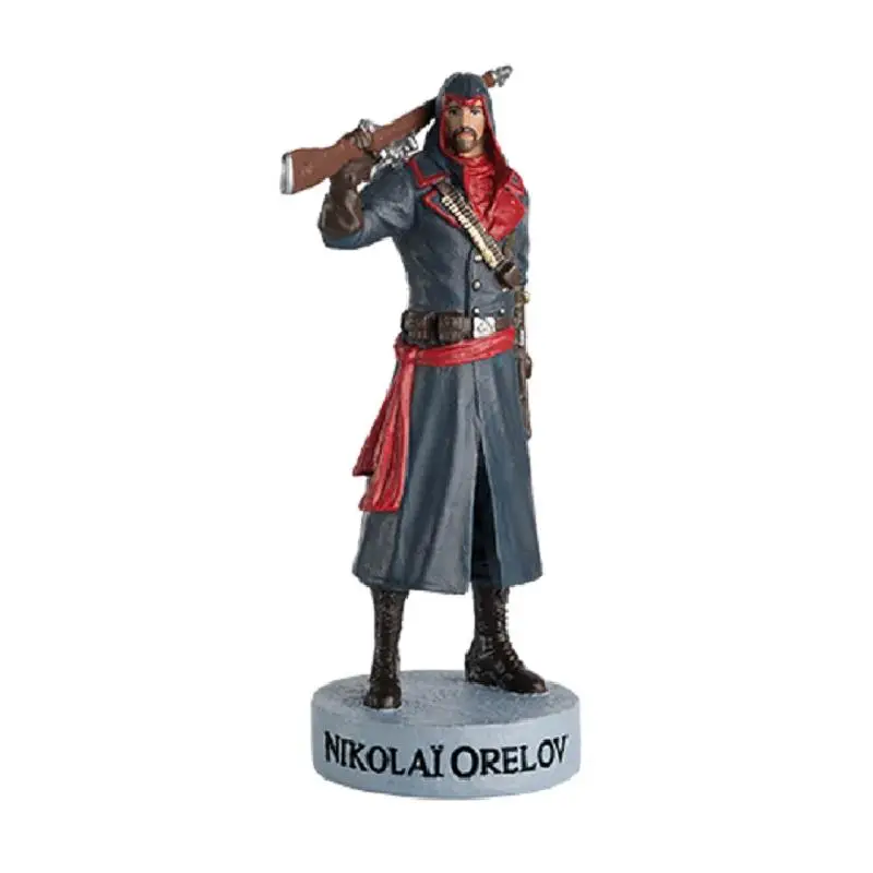 Ubisoft, Nikolai Orelov figura de resina coleccionable detallada pintada a mano de la Saga Assassin's Creed, Aprox.10 cms., Miniatura, Colección Oficial de la Franquicia Assassin's Creed, Embalaje blister puede estar arrugado, Sin fascículo, Peana nombre