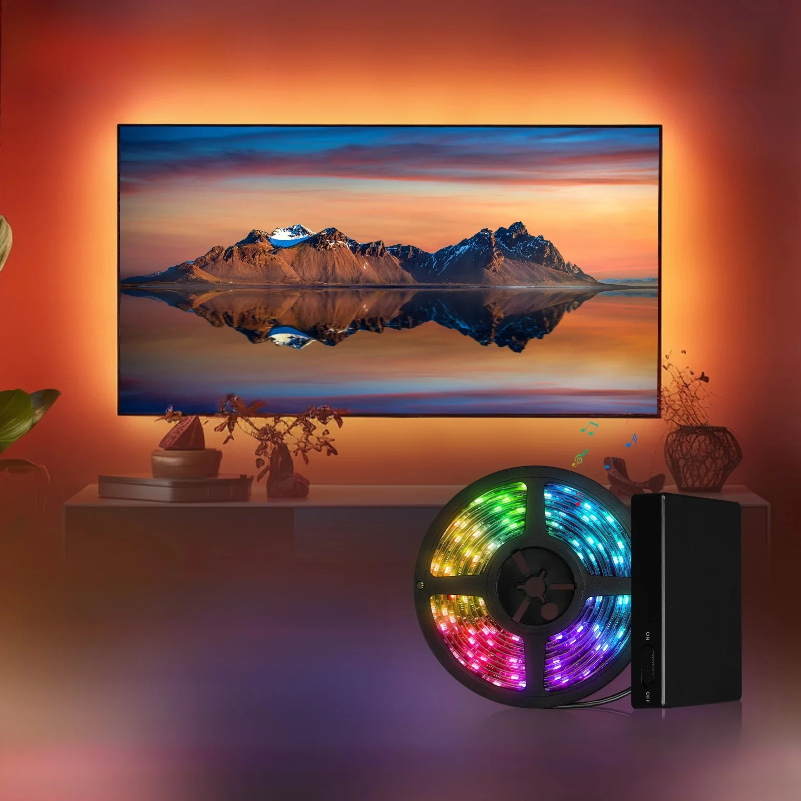 MOES Wifi éclairage ambiant intelligent rétro-éclairage TV HDMI 2.0 dispositif boîte de synchronisation Led bande lumières Kit Alexa voix Google Assistant contrôle