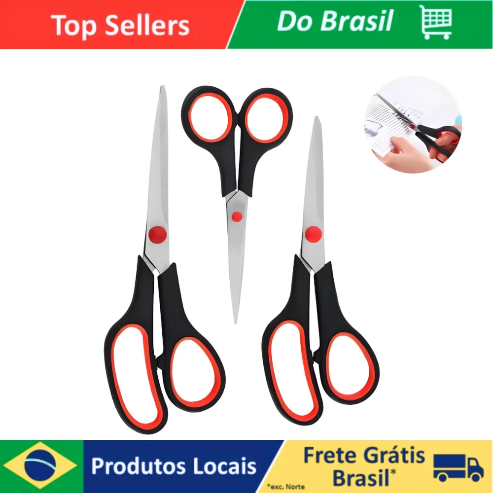 3 Unit Multifunctional Stainless Steel Hair Scissors 3 Kit