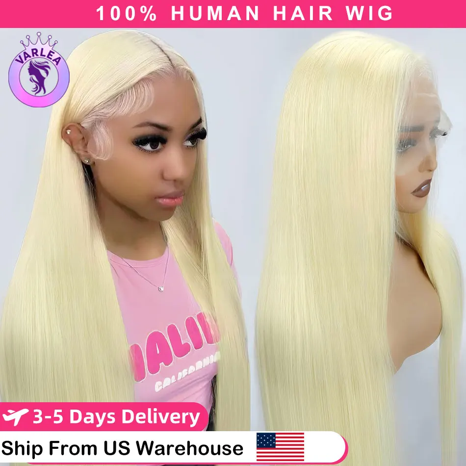 613 Straight Lace Front Wig Human Hair 13x4 13x6 Blonde Lace Front Wigs Pre Plucked 180% Density Straight 613 Human Hair Wigs