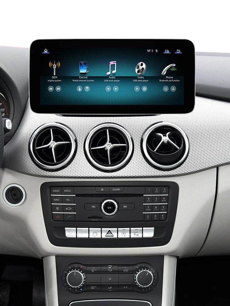 AUTOTOP 10,25 Zoll Linux Carplay Android Auto Display für Mercedes Benz B Klasse W245 W246 2011-2018 NTG 4,5/5,0 System Auto Steuergerät