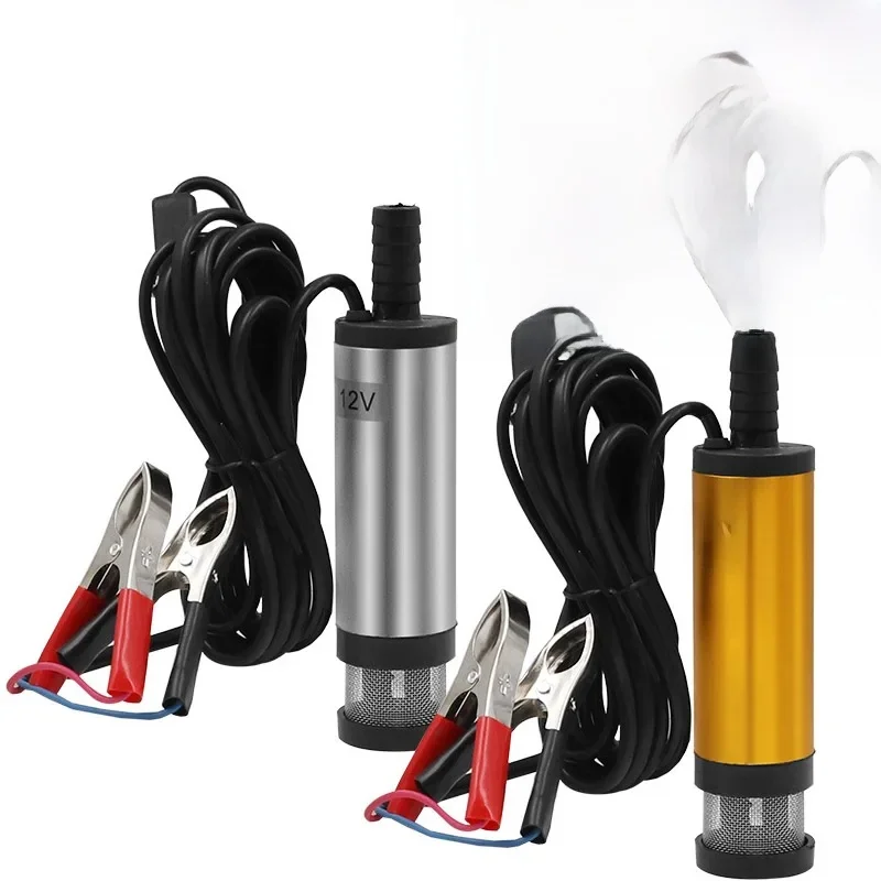 DC 5V/12V/24V Elektryczna pompa paliwa DC Diesel Pompa głębinowa z niezapachową białą rurką lateksową Rura matowa Miękka rura wylotowa 1/2/3m — zdjęcie 2
