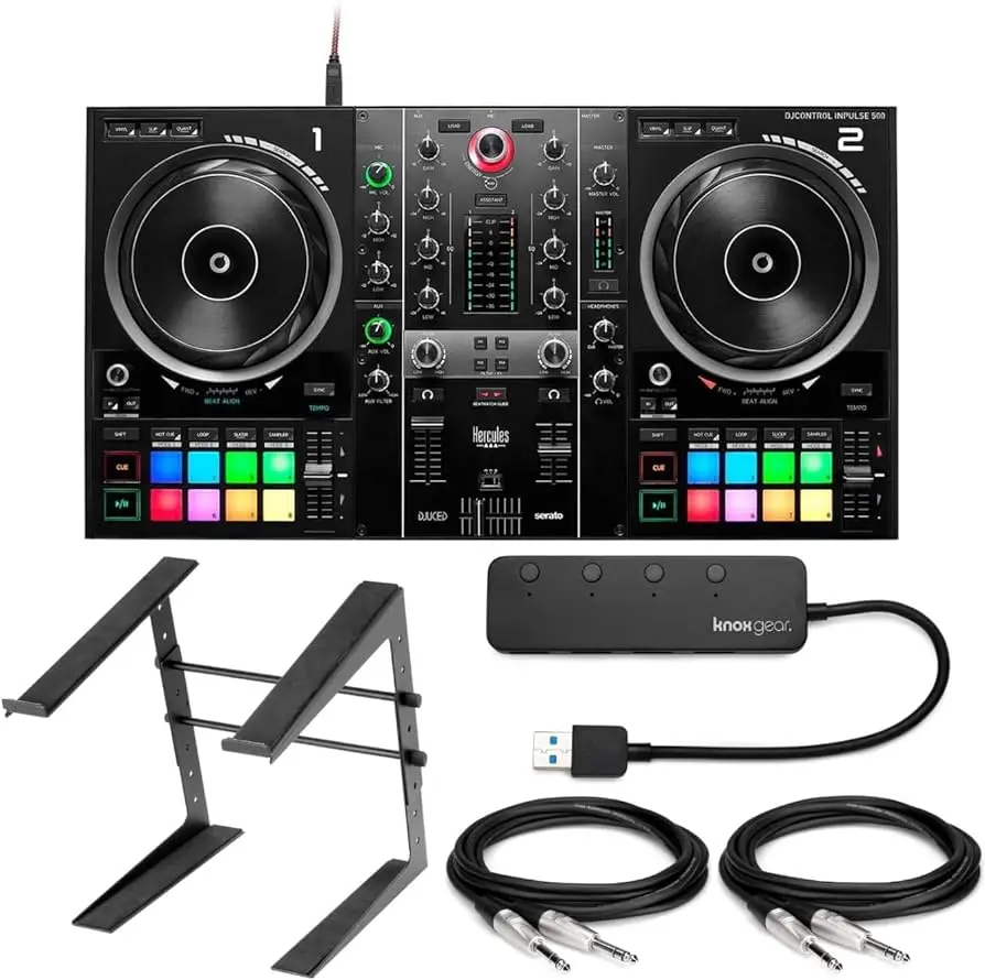 

Новый в наличии на Hercules DJ DJControl Inpulse 500 2-канальный DJ-контроллер