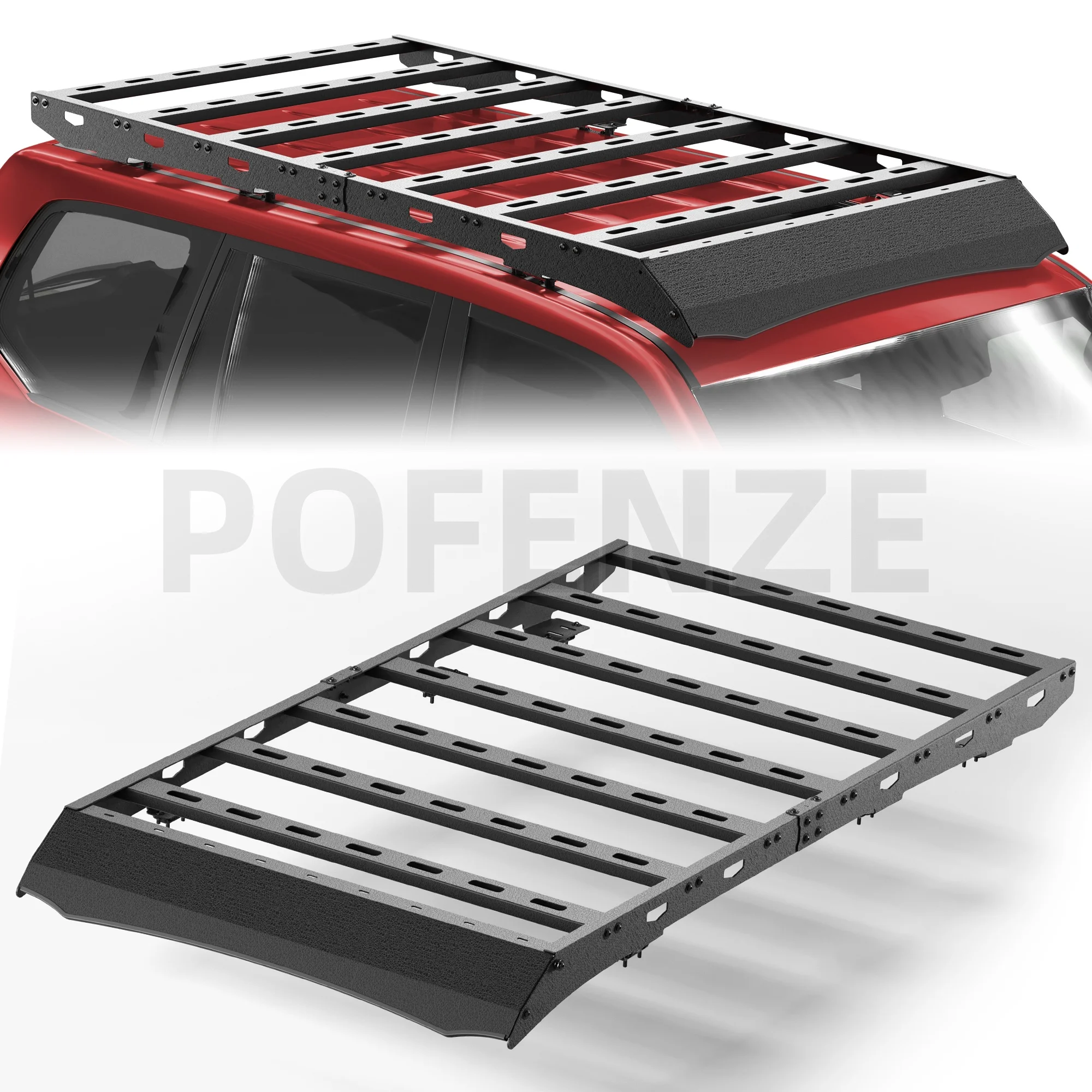 For 2003-2009 L-exus GX470 Heavy Duty Carbon Steel Roof Rack - Cargo Carriers, Luggage Storage Holder with Cross Bars