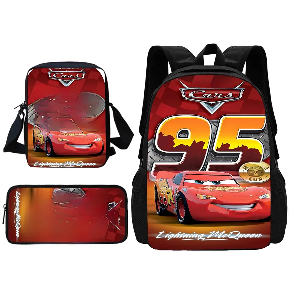 Disney Lightning McQueen Autos Kinder Schul rucksack mit Umhängetasche Bleistift Taschen Schult