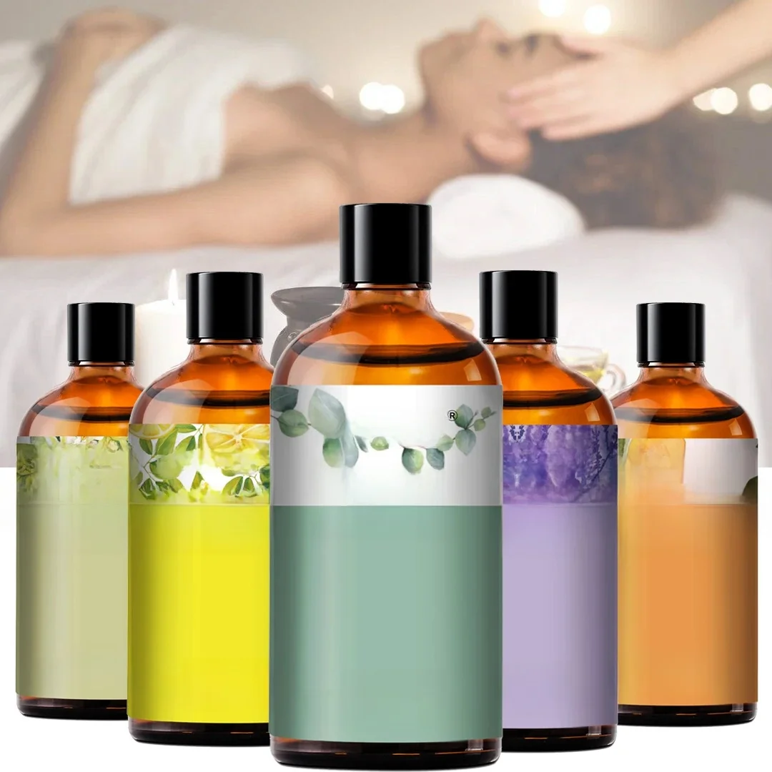 PHATOIL 100ml Naturalny Olejek Eteryczny do Aromaterapii Trawa Cytrynowa Eukaliptus Lawenda Mięta Pieprzowa Olejki Zapachowe — zdjęcie 2