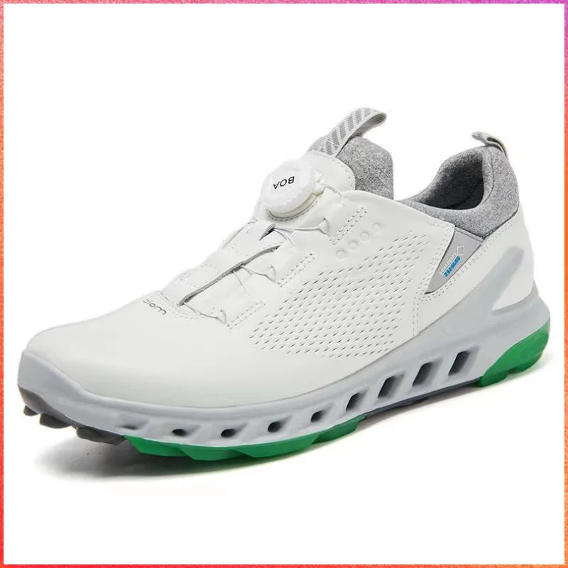 Professional Women Golf Shoes Spikless Shoes Size 39-44 Quick Lace Men Leather Golf Sneakers Non-slip Men's Outdoor Sports Shoes