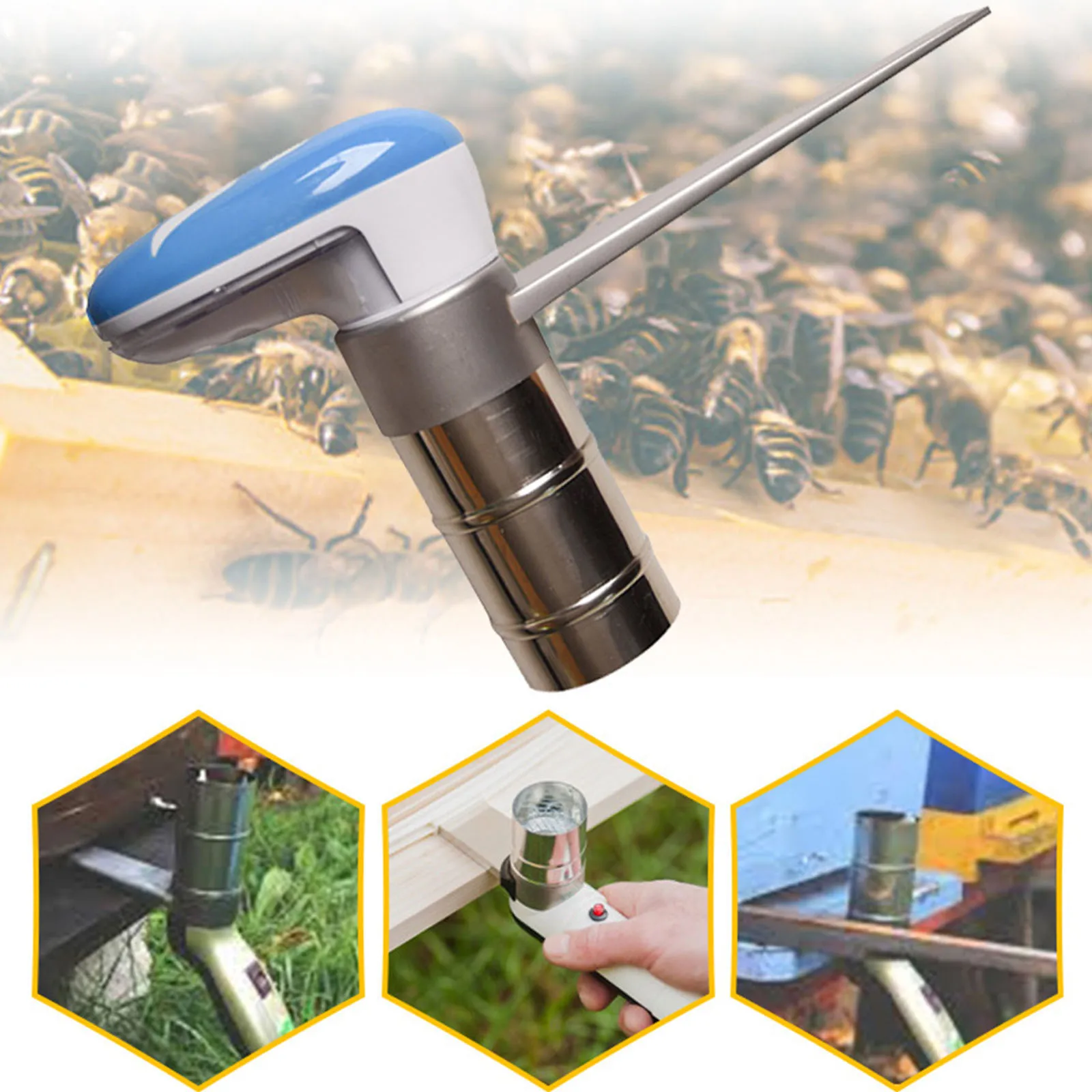 

Beekeeping Mite Sprayer Mite Fumigation Device Control Treatment Powder Blower Mite Fumigator Equipment for Garden Beekeeper