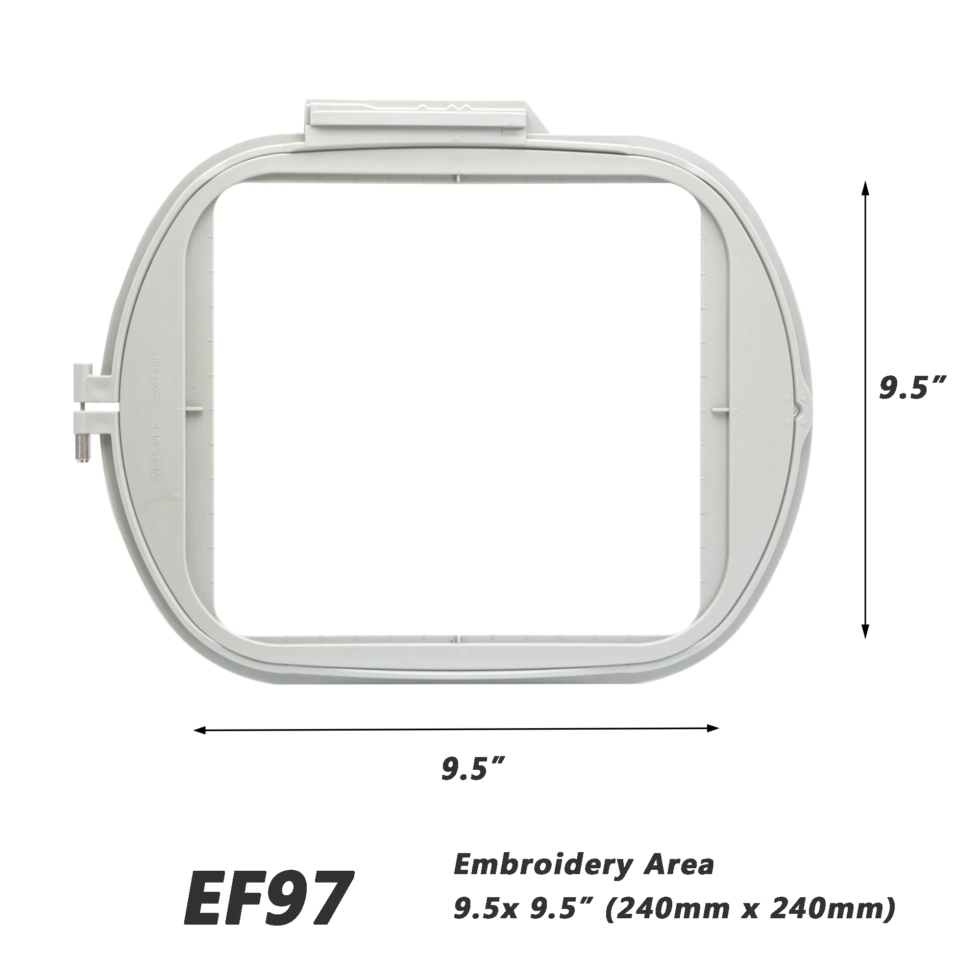 

EF97 9.5x9.5 Inch Embroidery Hoop for Babylock destiny, BLDY Destiny II, BLDY2 Solaris II, Embroidery Machine