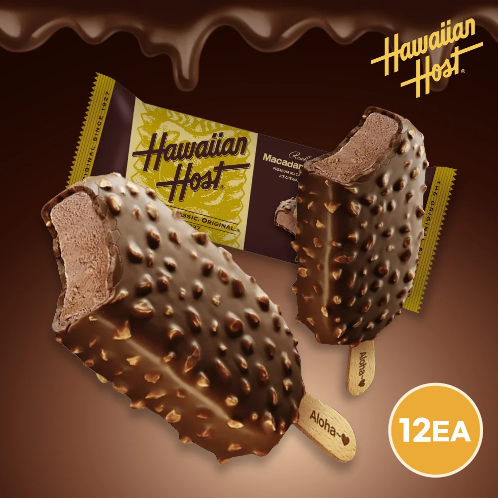 Hawaii Host Macadamia Schokolade Eis riegel x12
