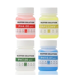 PH 교정 버퍼 액체 키트, 222mV ORP 테스터 표준 용액, PH 계량기 KCL 저장 전극 액체, 50ml, 4.00, 7.00, 10.01