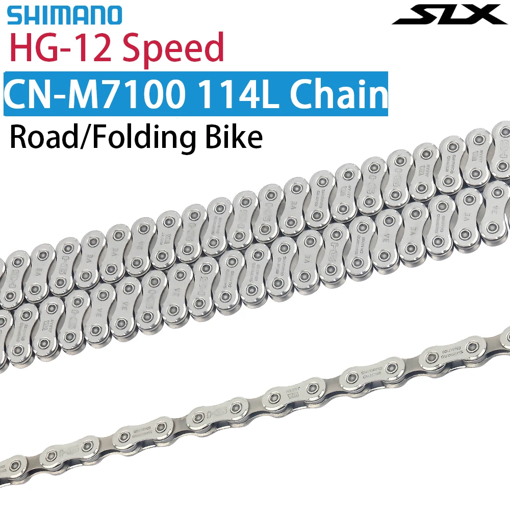 SHIMANO SLX CN-M7100 12-Speed Bicycle Chain NO box 114L Road Bike Chain for 12V DURA-ACE R9200 Folding/Road Bike Original Chain