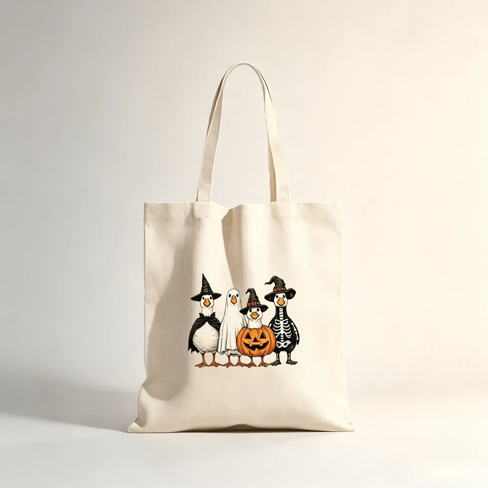 Cute Halloween Penguin Ghost Skeleton And Pumpkin Pattern, Tote Bag, Acrylic Pendant, Ornament For Home，Halloween Gift For Kids.