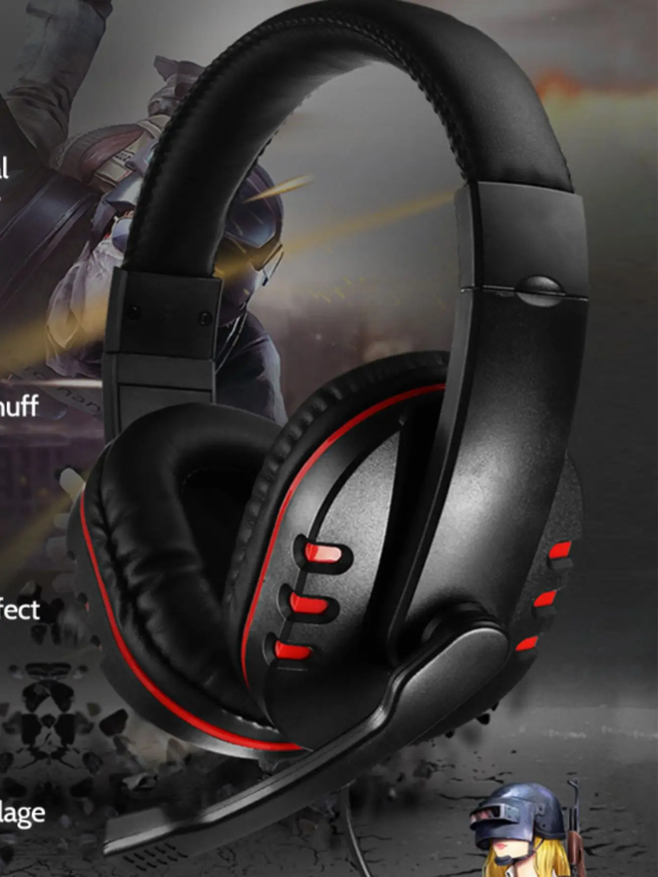 Fone Headset Gamer 7.1 Microfone  P3 Profissional Jogo Pc  Celular